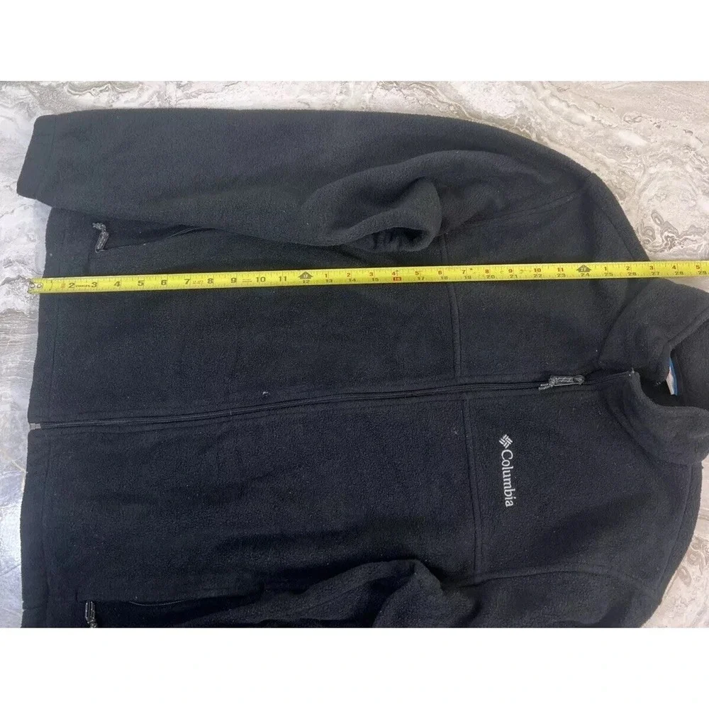 COLUMBIA Rugged Ridge Sherpa Fleece Zip Up Jacket Black Size M
